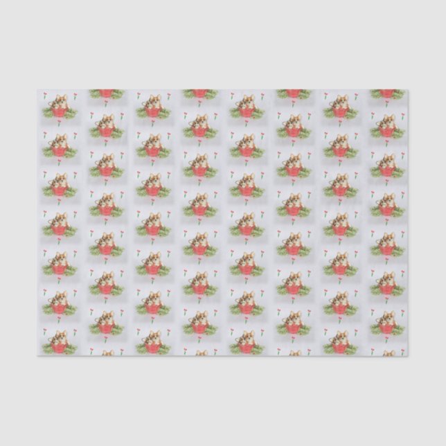 "Regardez qui a fleuri !" Papier de soie de soie (Recto)