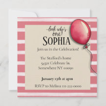 Regardez qui a un anniversaire Invitation