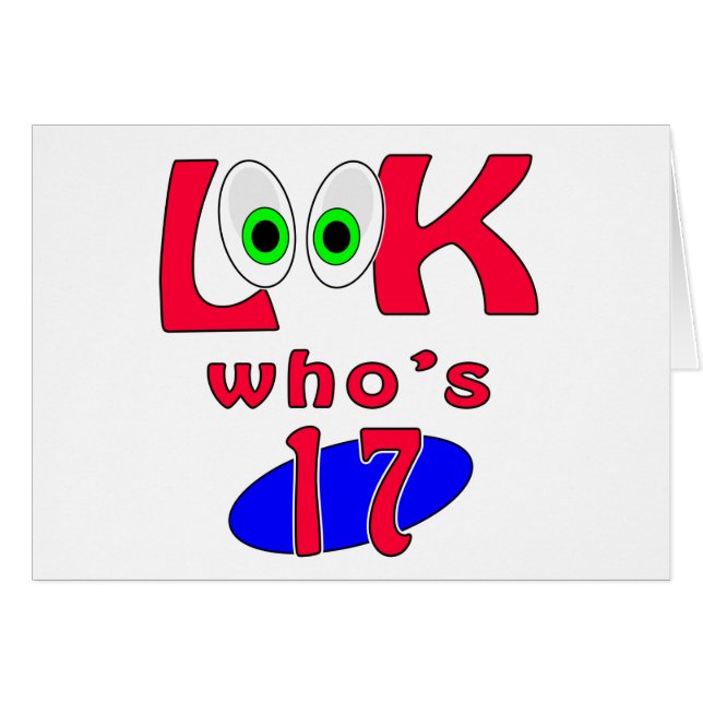 Regardez qui est 17 ? (Devant horizontal)