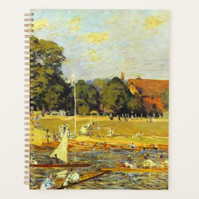 Régate à Hampton Court Alfred Sisley Affiche (Devant)