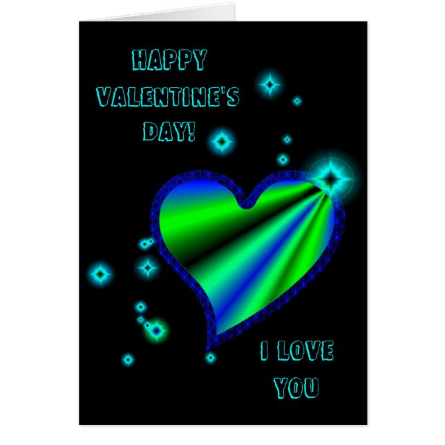 Regenbogen-Herz mit Sternchen auf schwarz (Devant)