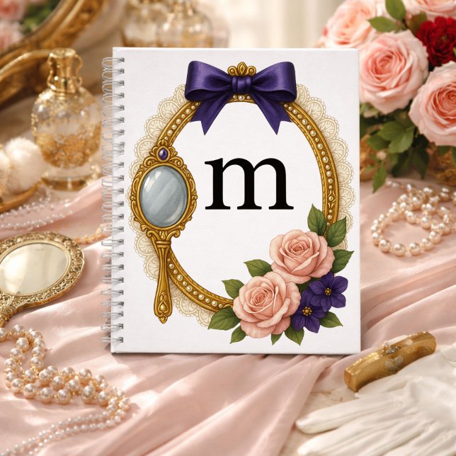 Regency Art Letter M Luxury Monogram Journal (Créateur téléchargé)