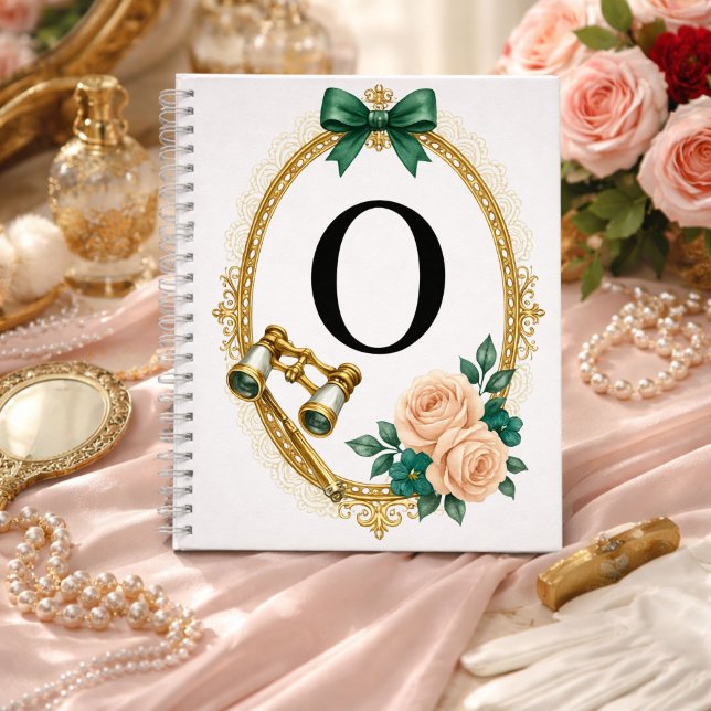 Regency Art Letter O Luxury Monogram Journal (Créateur téléchargé)
