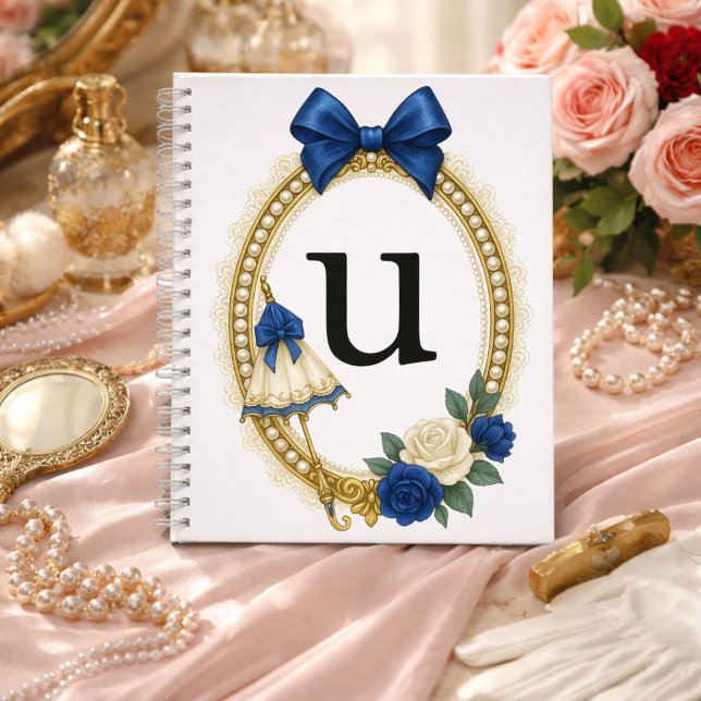 Regency Art Letter U Luxury Monogram Journal (Créateur téléchargé)