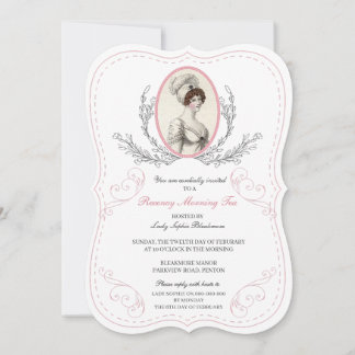 Regency Austen Tea Party Invitation