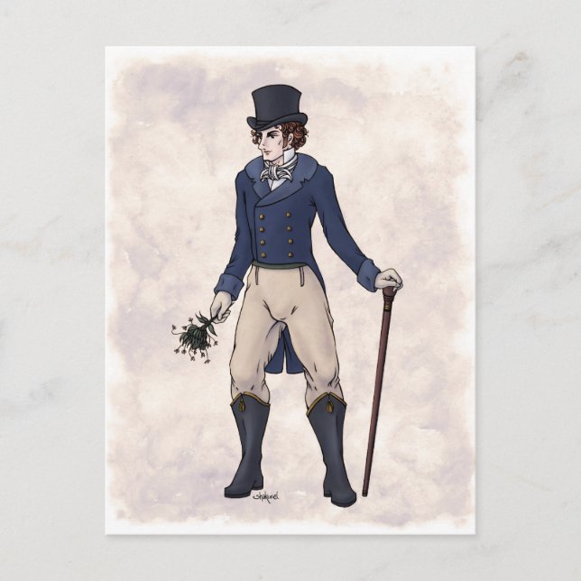 Regency Fashion - Gentleman #1 - Carte postale (Devant)