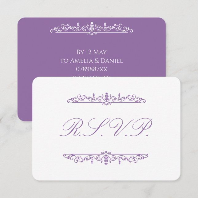 Regency  Purple RSVP (Devant / Derrière)