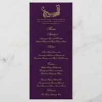 Régénération de paon dans le menu Mariage violet