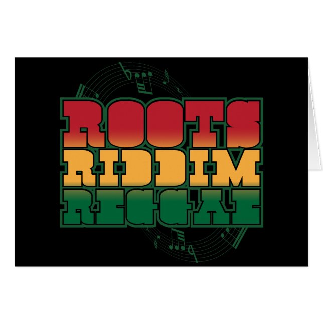 Reggae de Riddim de racines (Devant horizontal)