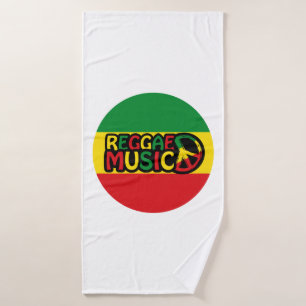 Reggae Design de musique avec style rastafari et c