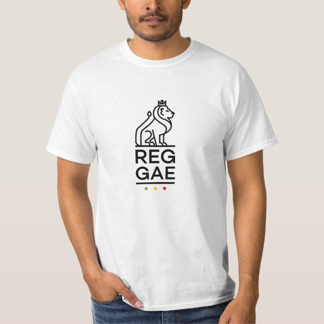 Reggae Lion Rasta Couleurs Reggae T-shirt (Devant)