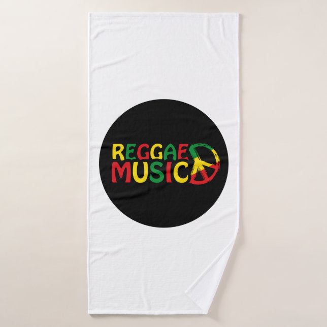 Reggae Musique design, reggae art (Serviette de bain)
