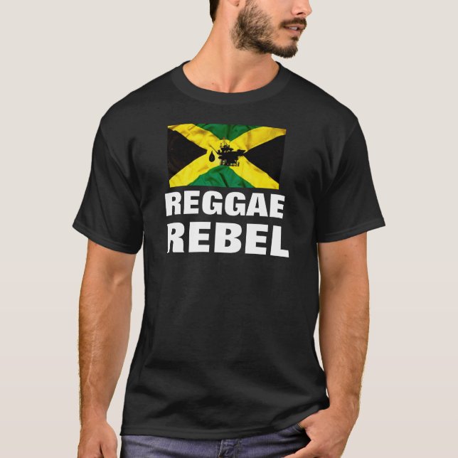 REGGAE REBEL Basic Dark T-Shirt (Devant)