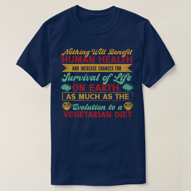 Régime végétarien T-shirt Premium (Design devant)