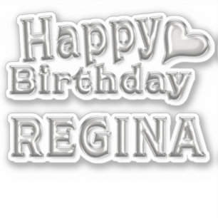 Regina Happy Birthday Autocollants