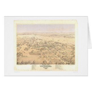 Région boisée, carte panoramique de CA (1874A)