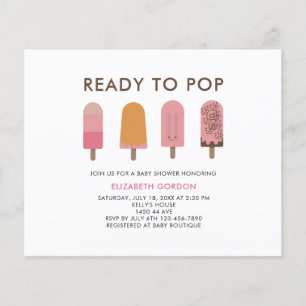 Registre de code QR du Baby shower de pop-up du bu