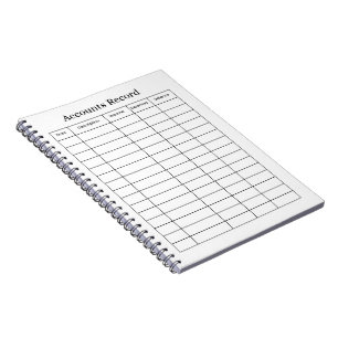 Registre de comptabilité cahier grand livre