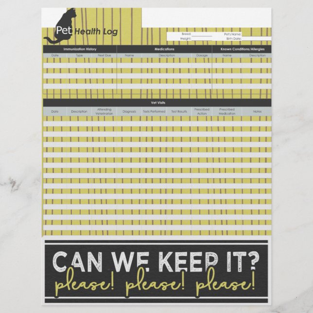 Registre de santé de la créature la plus mignonne (Devant)