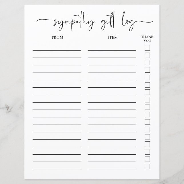 Registre des cadeaux de sympathie et suivi des rem (Devant)