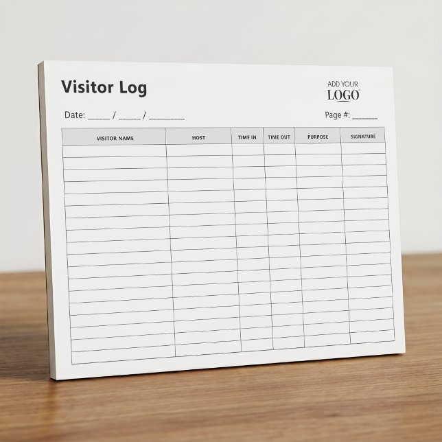 Registre des Visiteurs d'Affaires | Bloc-notes Pro (Créateur téléchargé)