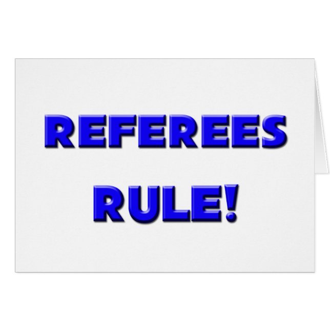 Règle d'arbitres ! (Devant horizontal)
