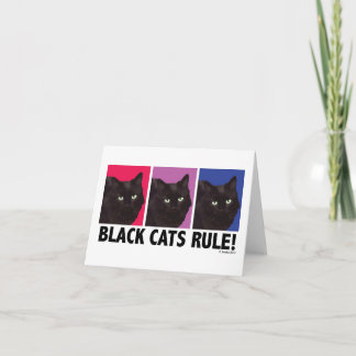 RÈGLE de chats noirs ! Carte vierge