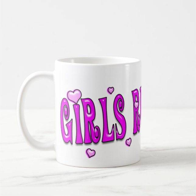 Règle de filles ! Bave de garçons ! Tasse (Gauche)