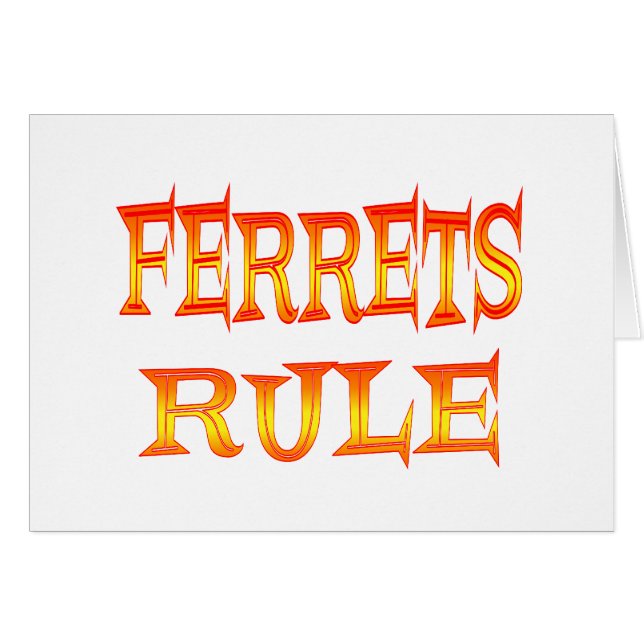 Règle de furets (Devant horizontal)