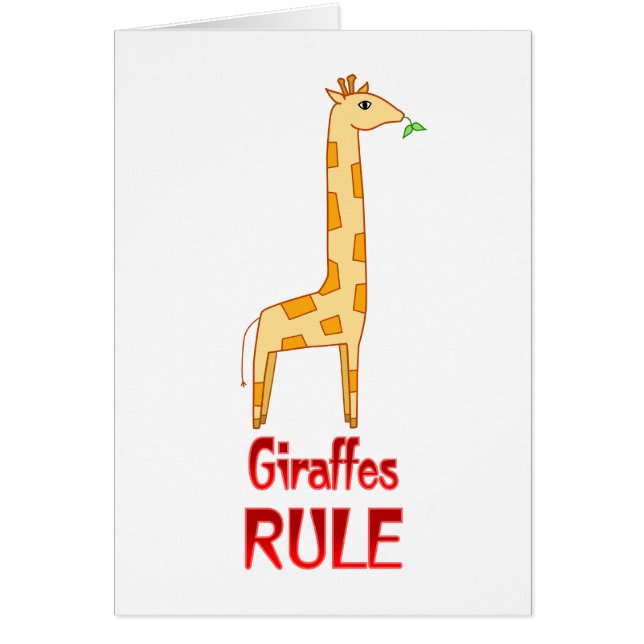 Règle de girafes (Devant)