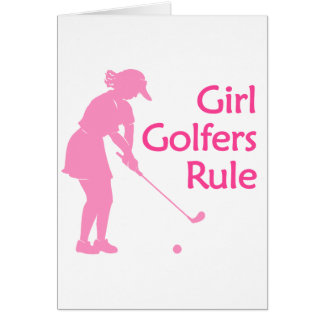 Règle de golfeurs de fille