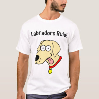 "Règle de Labradors !" Le T-shirt des hommes
