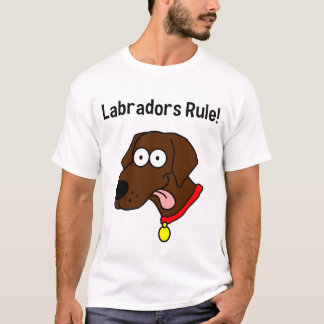 "Règle de Labradors !" Le T-shirt des hommes de