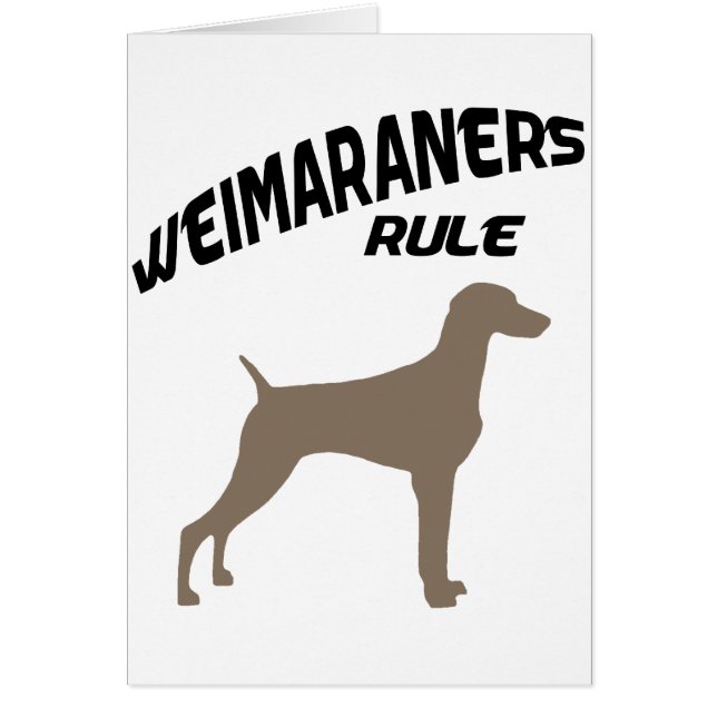 Règle de Weimaraners (Devant)