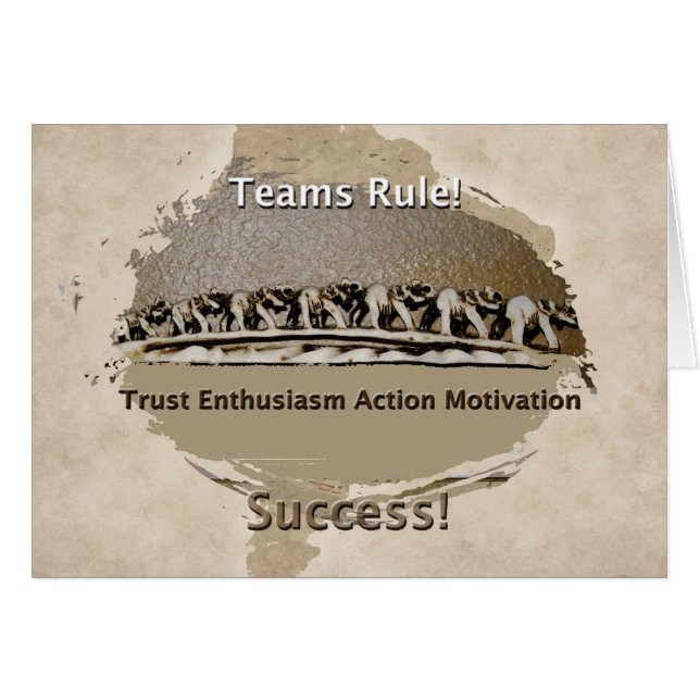 Règle des équipes de travail d'équipe (Devant horizontal)