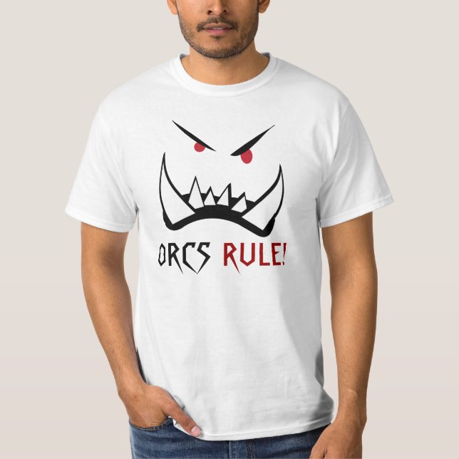 Règle d'Orcs, T-shirt de monstre (Devant)