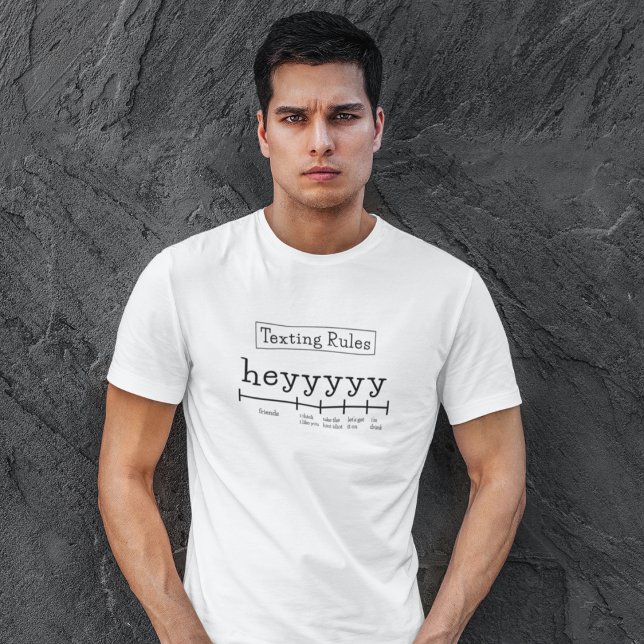 Règlement de SMS Heyyyy T-shirt (Créateur téléchargé)