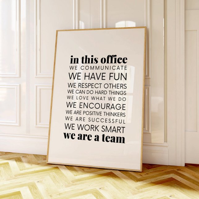 Règles de ce bureau, Impression de citation sur le (Créateur téléchargé)