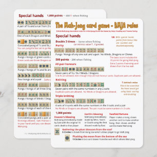 Règles de jeu de carte - mains spéciales