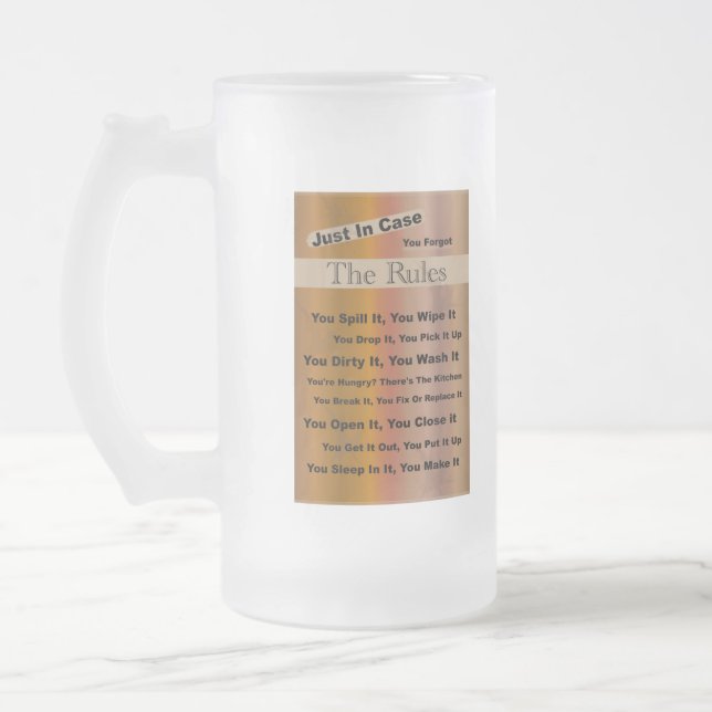 Règles de la maison Mug givré (Gauche)