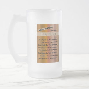 Règles du ménage Mug congelé