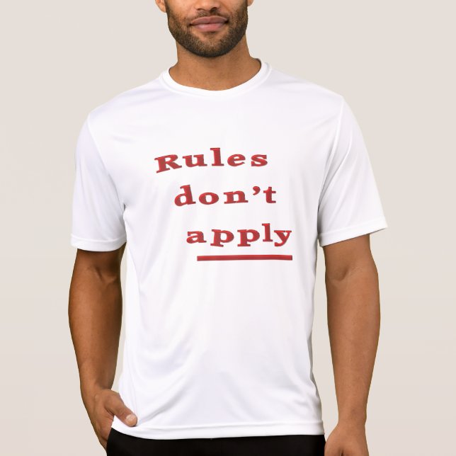règles ne pas appliquer T-Shirt (Devant)