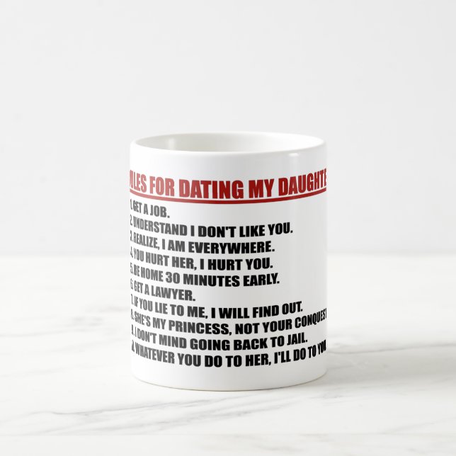 Règles pour dater ma tasse de café de fille (Centre)
