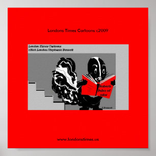 Règles Skunk De Odor Funny Londons Times Poster