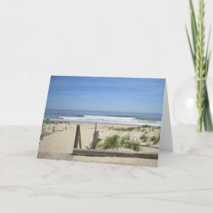 Rehoboth Beach, carte de voeux blanche DE