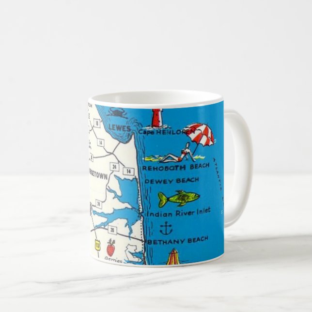 Rehoboth Bethany Beach Delaware Mug (Devant droit)