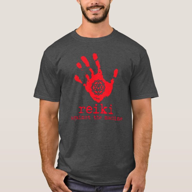 Reiki contre la machine T-shirt (Devant)