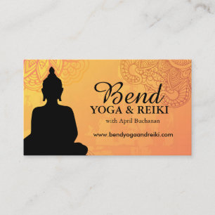 Reiki et cartes de visite de yoga
