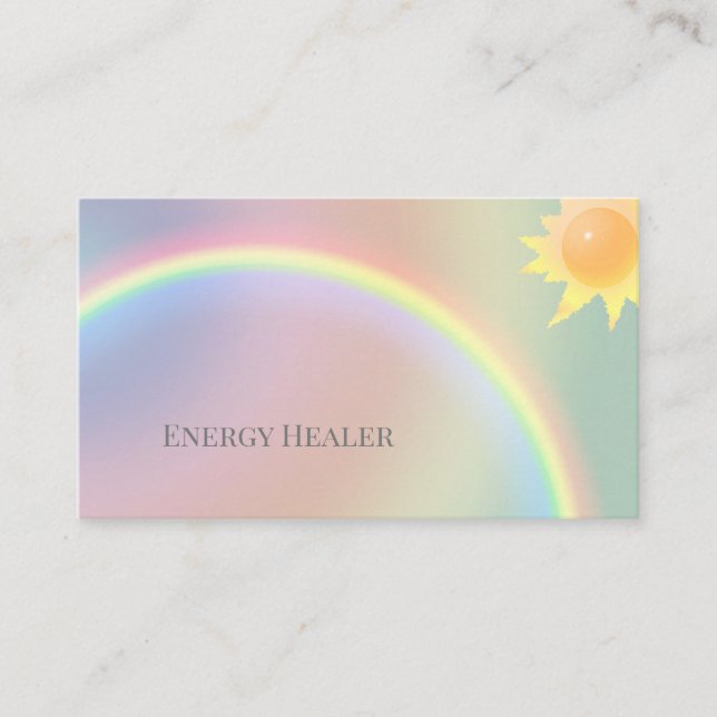 Reiki Healer soleil Lightworker Cartes de visite (Devant)