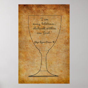 Réincarnation Affirmation Spirituelle Poster d'Art